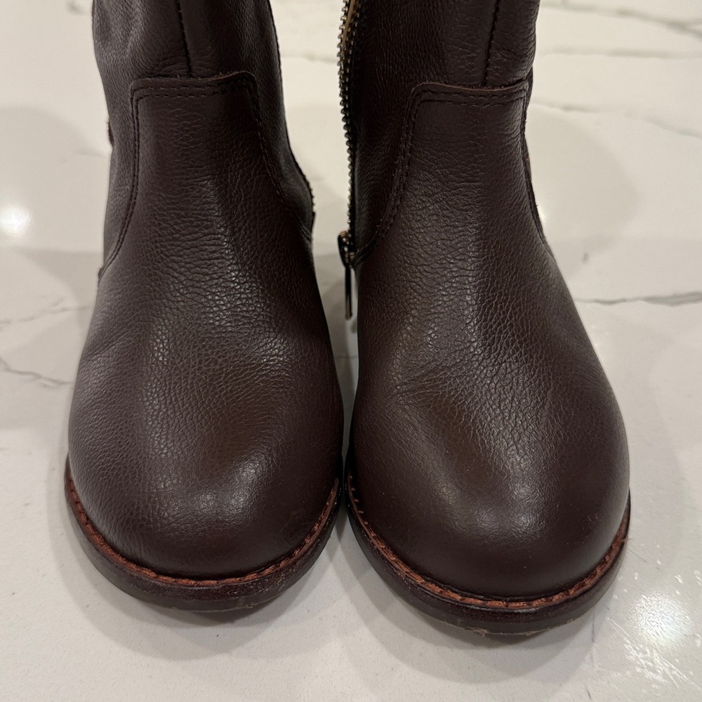 Janie & Jack Brown Kids Boots size 11 - Picture 2 of 4